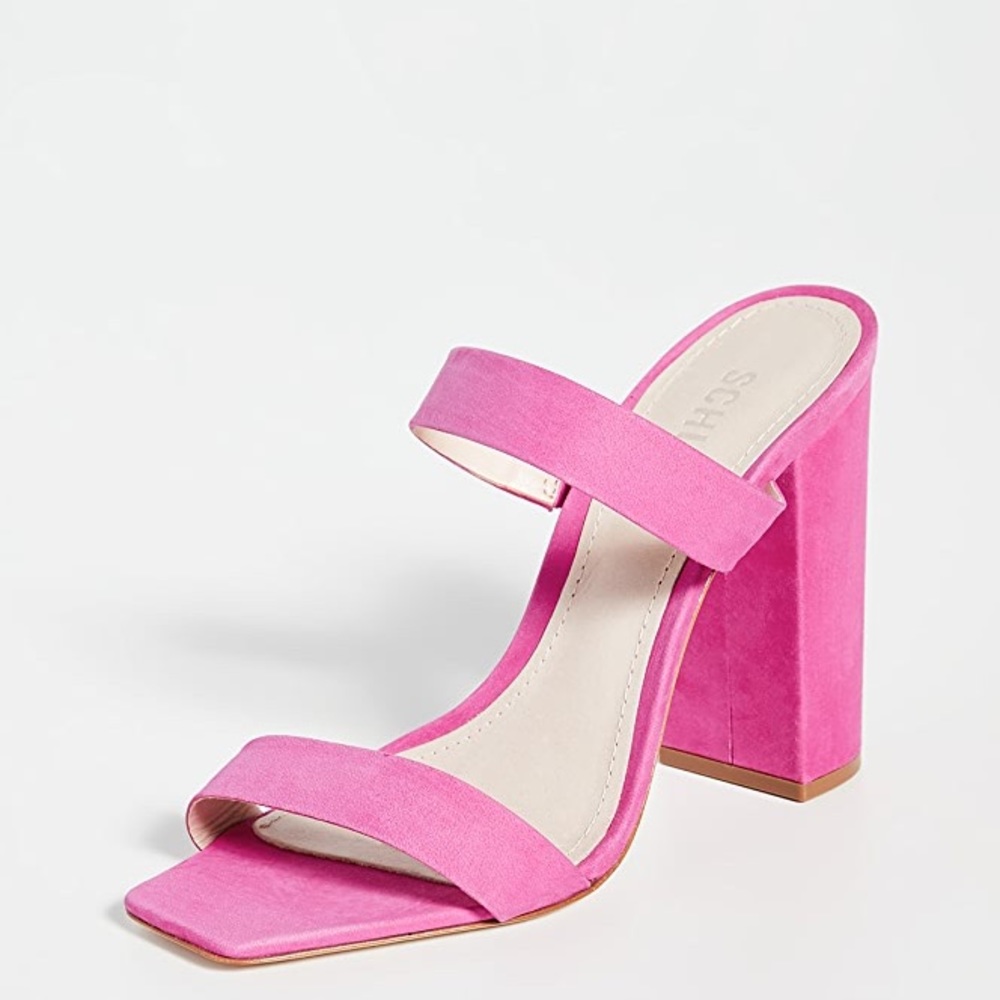 SCHUTZ Maribel Rosa Vibrant Pink Sandal Heels 6 - Picture 13 of 15
